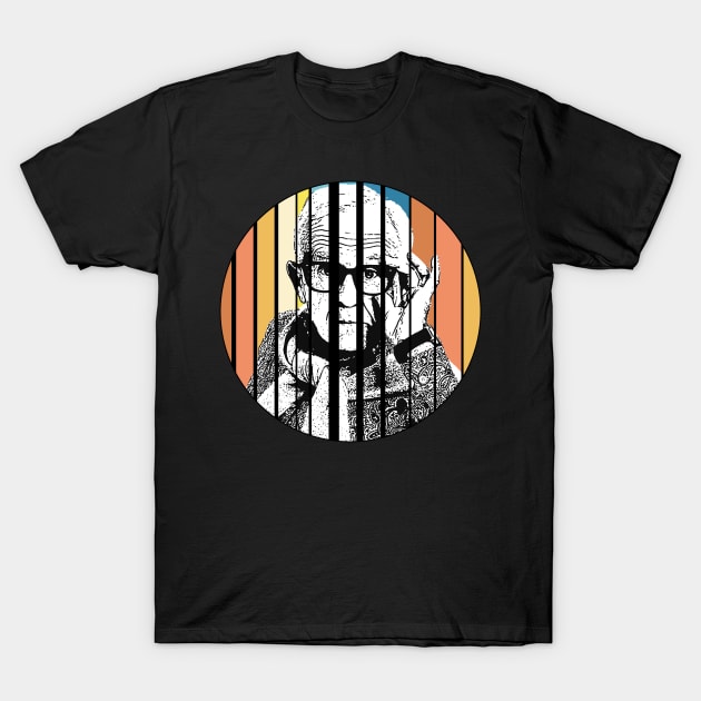 Leslie Jordan-Retro sun T-Shirt by Ecsa